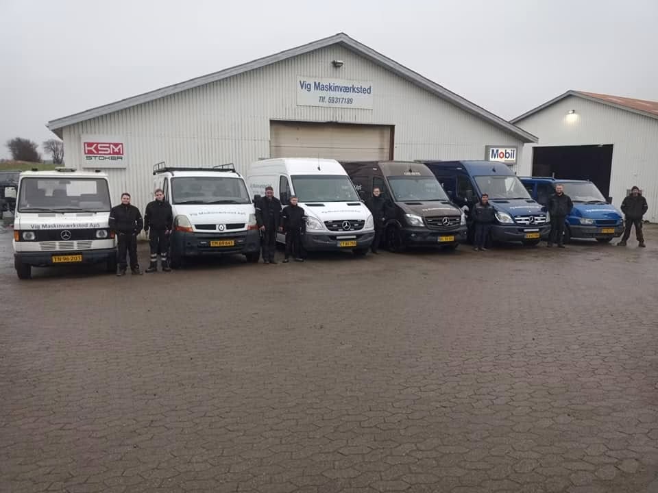 Værkstedets servicebiler